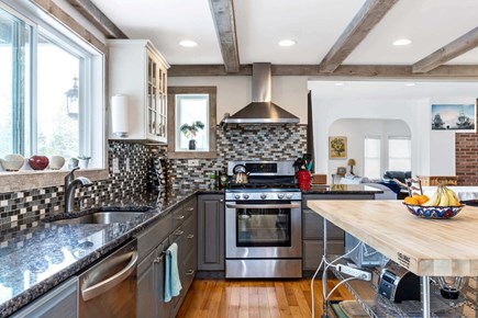 Bourne, Buzzards Bay Cape Cod vacation rental - Rustic charm stirs up modern flair in this cozy cooking spot.