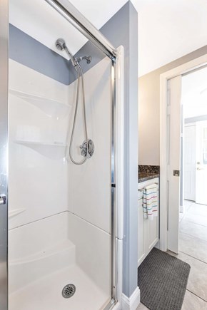 Bourne, Buzzards Bay Cape Cod vacation rental - Sleek shower space designed for modern comfort.