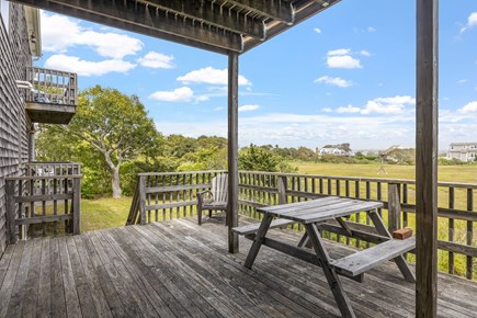 Harwich Cape Cod vacation rental - Another look at lower level deck area