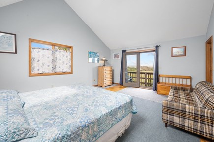 Harwich Cape Cod vacation rental - Main Bedroom with Bathroom and Balcony Deck