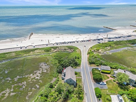 Harwich Cape Cod vacation rental - Aerial View of Home and Beach