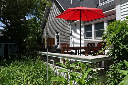 Harwich Center Cape Cod vacation rental - Beautiful back deck, for gathering with friends and family!