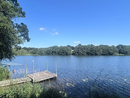 Bourne, Buzzards Bay Cape Cod vacation rental - Dock and direct access to Queen Sewell Pond