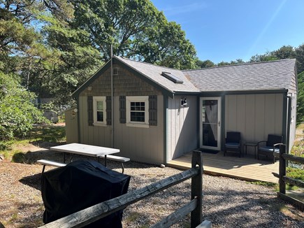 Truro Cape Cod vacation rental - Second deck and patio area for grilling