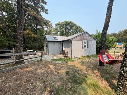 Truro Cape Cod vacation rental - Second deck with patio area for grilling