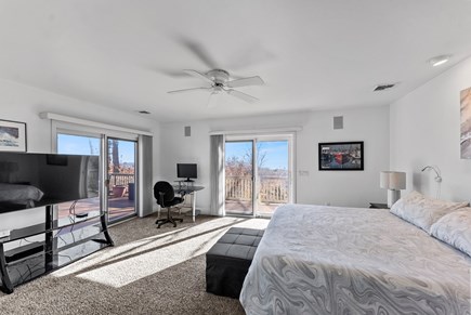 Falmouth - Trunk River Beach Cape Cod vacation rental - Large Master Bedroom w/ Ocean Views