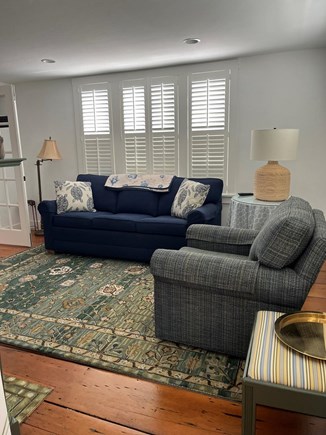 Pocasset Cape Cod vacation rental - Den with fireplace in historic part of the house.