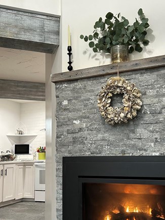 Wellfleet Cape Cod vacation rental - Propane Fireplace in the Living Room