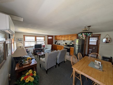 Dennisport Cape Cod vacation rental - Open floor plan: living room, dining room, and kitchen