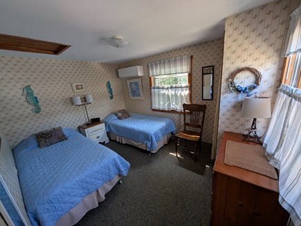 Dennisport Cape Cod vacation rental - Back bedroom 1: 2 twin beds