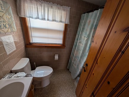 Dennisport Cape Cod vacation rental - Bathroom with bathtub/shower