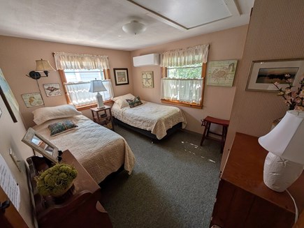 Dennisport Cape Cod vacation rental - Back bedroom 2: 2 twin beds