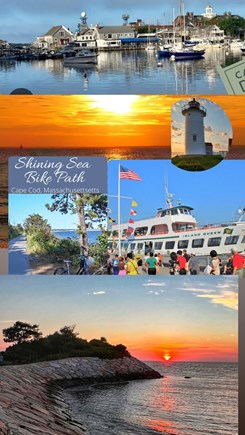 East Falmouth Cape Cod vacation rental - Woods Hole-Sunset at OSB -island Queen to MV-Bike Path-The Knob