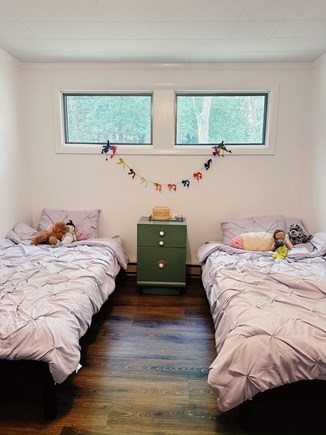 Truro Cape Cod vacation rental - Guest bedroom, two twin size beds.