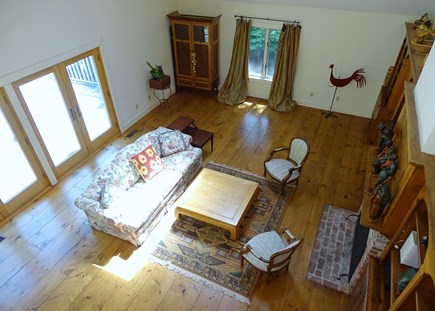 East Sandwich Cape Cod vacation rental - Large great room with slider to deck, skylight