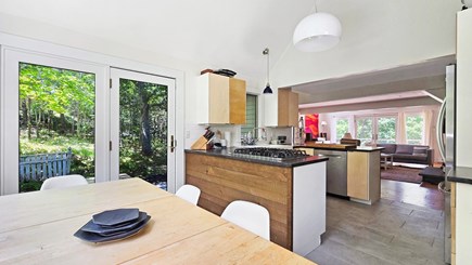 Truro Cape Cod vacation rental - Nicely equipped, eat-in kitchen with stainless appliances