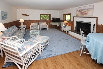 Orleans Cape Cod vacation rental - Lower Floor:  gathering area with TV
