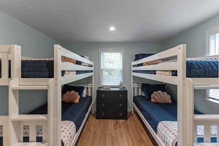 East Dennis Cape Cod vacation rental - Bunk room 4 Twin Beds
