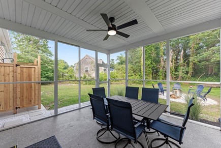 East Dennis Cape Cod vacation rental - Back Screened Patio. Located off kitchen slider