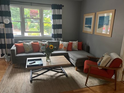 Provincetown Cape Cod vacation rental - Bright living room with cable and streaming apps