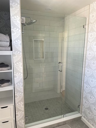 In the Heart of Harwich Port Cape Cod vacation rental - Step in shower