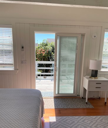 In the Heart of Harwich Port Cape Cod vacation rental - Enjoy morning coffee on the deck