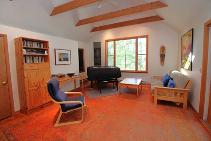 Wellfleet Cape Cod vacation rental - Family room and grand piano