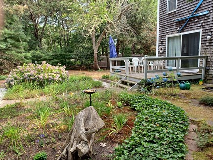 Eastham Cape Cod vacation rental - Garden on the side view