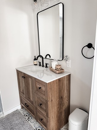 South Yarmouth Cape Cod vacation rental - Plenty of bathroom vanity storage.  Hair dryer included.