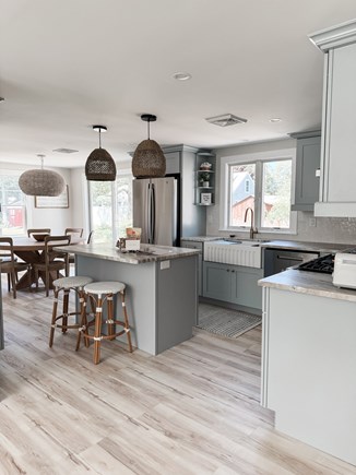 South Yarmouth Cape Cod vacation rental - Open concept - view from the family room into the kitchen