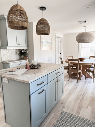 South Yarmouth Cape Cod vacation rental - Bar area behind the kitchen island.