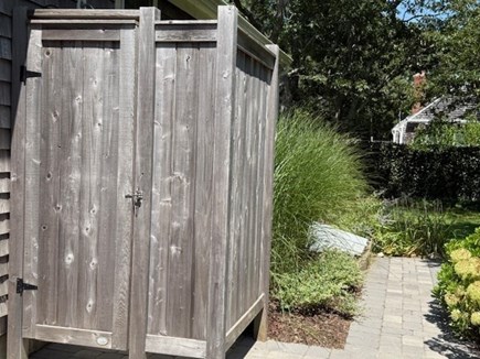 Harwich Cape Cod vacation rental - Enjoy the private outdoor shower after a day at the beach.