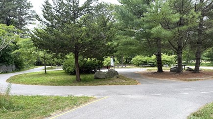 Harwich Cape Cod vacation rental - Yes—even the rail trail has its own Cape Cod roundabout.