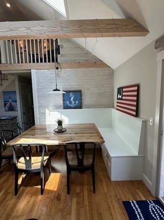 Harwich Cape Cod vacation rental - ...or settle in for a family meal or games at the banquette