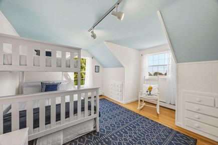 Chatham, Harborside Cape Cod vacation rental - Bunk Room with Double Bed on Bottom, Top Twin and a Twin Trundle