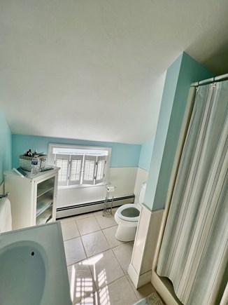 Eastham Cape Cod vacation rental - Second-floor bathroom with a stand-up shower.