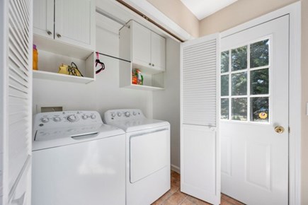 Seconsett Island, Mashpee Cape Cod vacation rental - Washer/Dryer in mudroom between the garage and kitchen.
