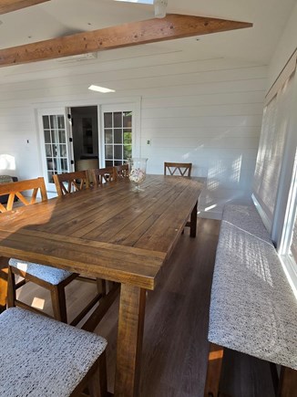 West Yarmouth Cape Cod vacation rental - Sunroom dining area