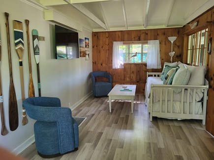 Plymouth, Manomet MA vacation rental - Living room and daybed with two twin mattresses