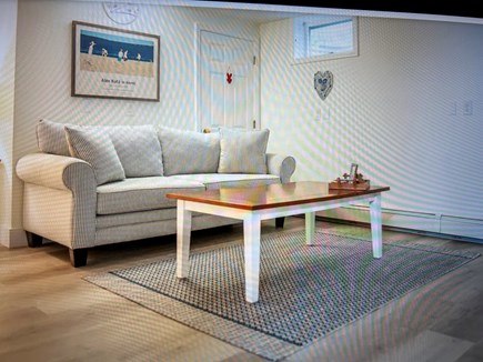Eastham Cape Cod vacation rental - TV room in finished basement with smart TV