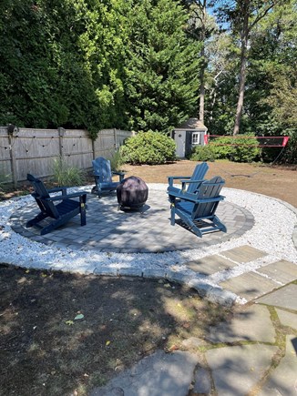 Brewster Cape Cod vacation rental - Outdoor fire pit and patio