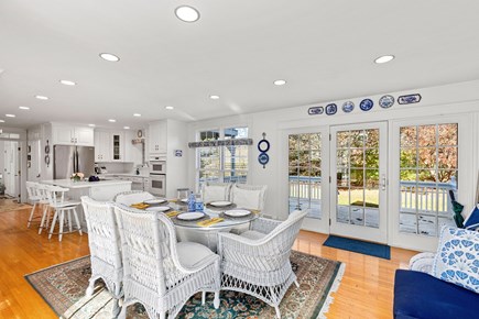 Brewster Cape Cod vacation rental - Dining area/kitchen/back deck