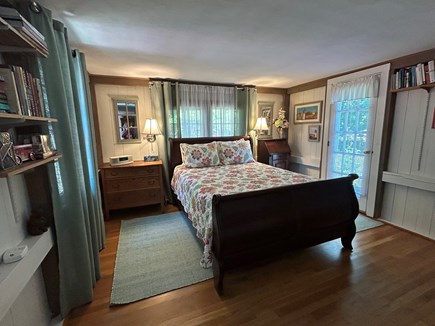 Eastham Cape Cod vacation rental - Primary bedroom (Queen), lots of natural light, window AC, new TV