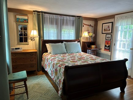 Eastham Cape Cod vacation rental - Primary bedroom (queen) is bright with natural light & Smart TV
