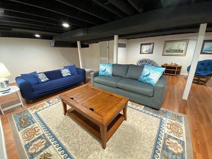 Hyannis - Veteran's Beach Cape Cod vacation rental - Family room with flat screen (not shown). Very spacious & comfy!