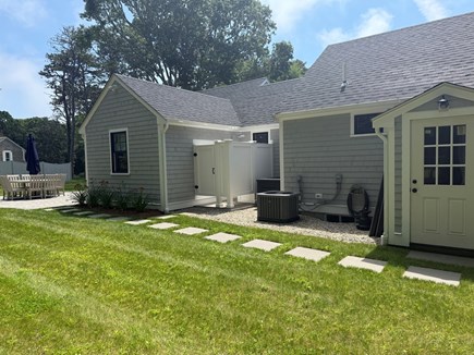 Harwichport Cape Cod vacation rental - Backyard with Custom Outdoor Shower