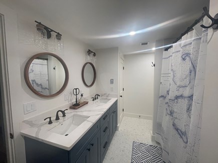 Harwichport Cape Cod vacation rental - Shared Bath with double sinks, heated floors and laundry