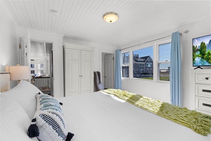 West Yarmouth Cape Cod vacation rental - 1st Floor Queen Bed w/ ocean views and bathroom.