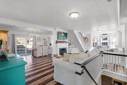 West Yarmouth Cape Cod vacation rental - TV over the fireplace