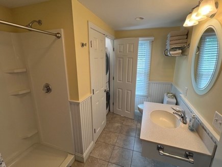 Brewster Cape Cod vacation rental - Downstairs Bathroom with Shower and Washer / Dryer